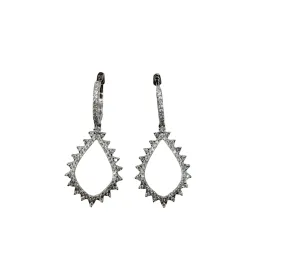 1/2 Carat Total Weight Diamond Drop Earrings