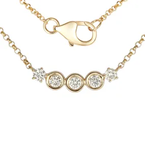 1/4 Carat Diamond Strand Necklace