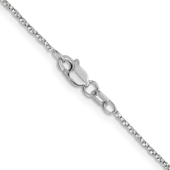 14k White Gold Polished Teardrop Diamond Chain Slide