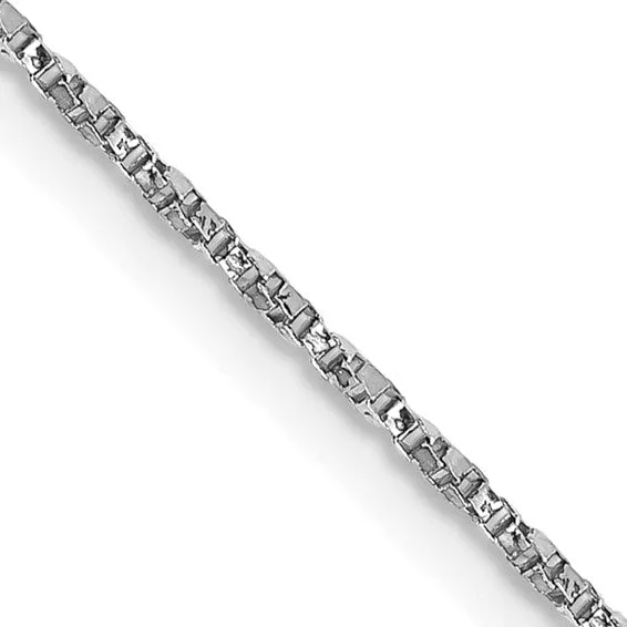 14k White Gold Polished Teardrop Diamond Chain Slide