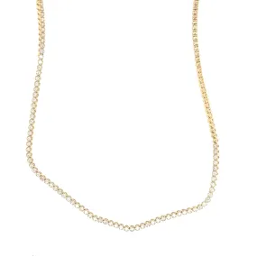 14K Yellow Gold Diamond Necklace