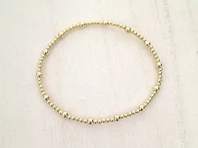 14kt Gold Filled Stretch Bracelet - Style 1 Small