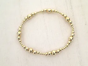 14kt Gold Filled Stretch Bracelet - Style 5 Small