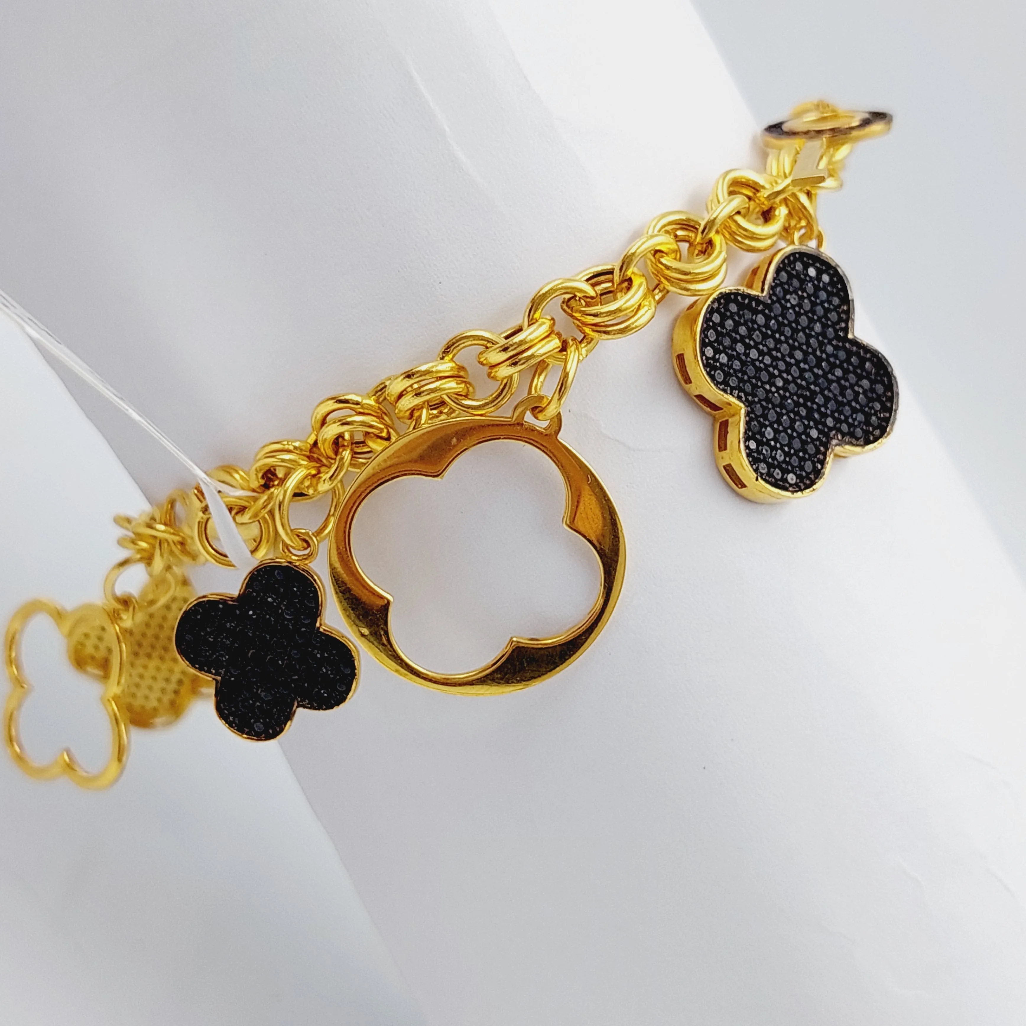 21K Clover Bracelet