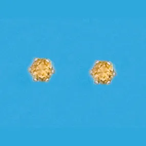 4mm Genuine Citrine Topaz