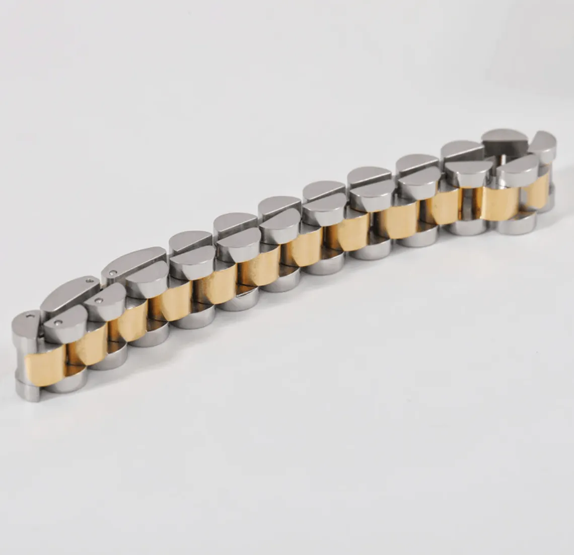 Aiden: Bold Fusion - Gold & Silver Panther Chain Bracelet