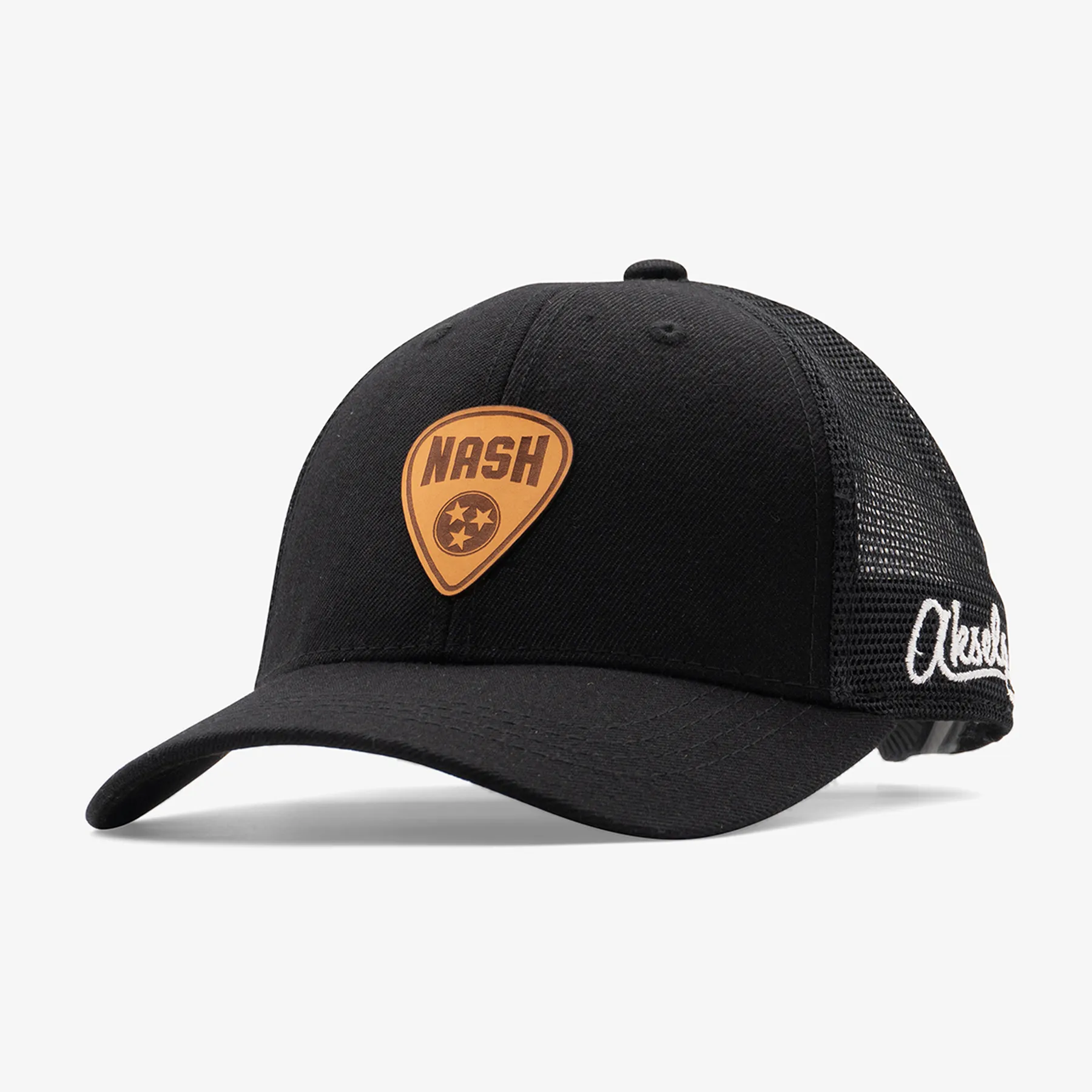 Aksels Laser Low Profile Nashville Guitar Pick Snapback Hat