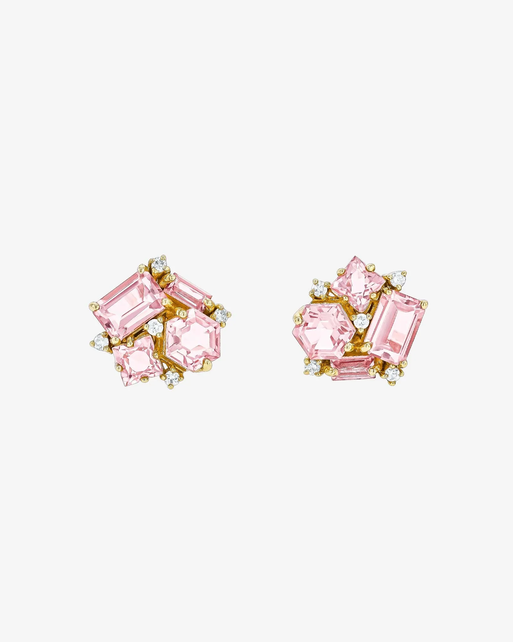 Amalfi Morganite Topaz Blossom Studs