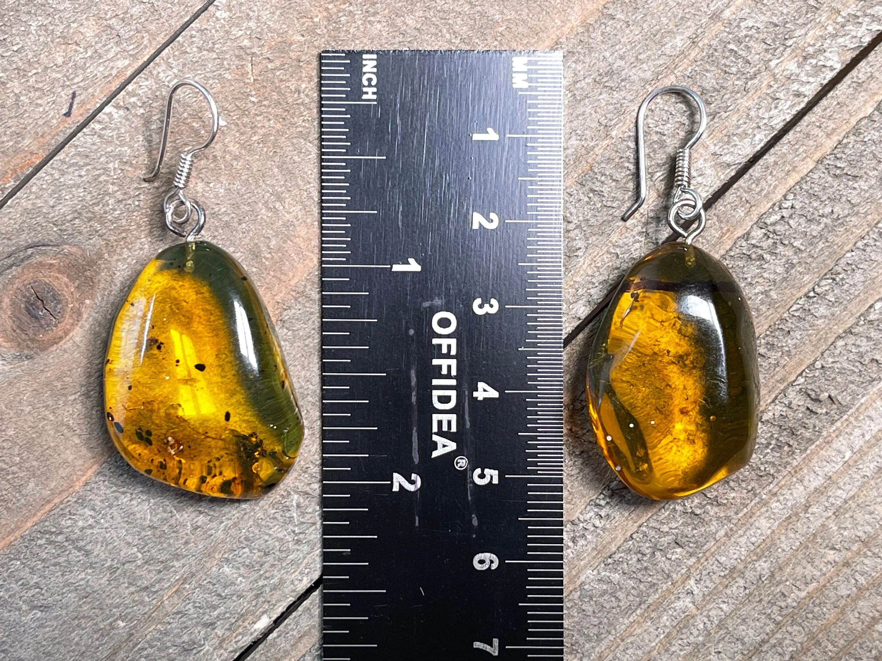 AMBER Crystal Earrings - Statement Earrings, Dangle Earrings, Handmade Jewelry, Healing Crystals and Stones, 48404