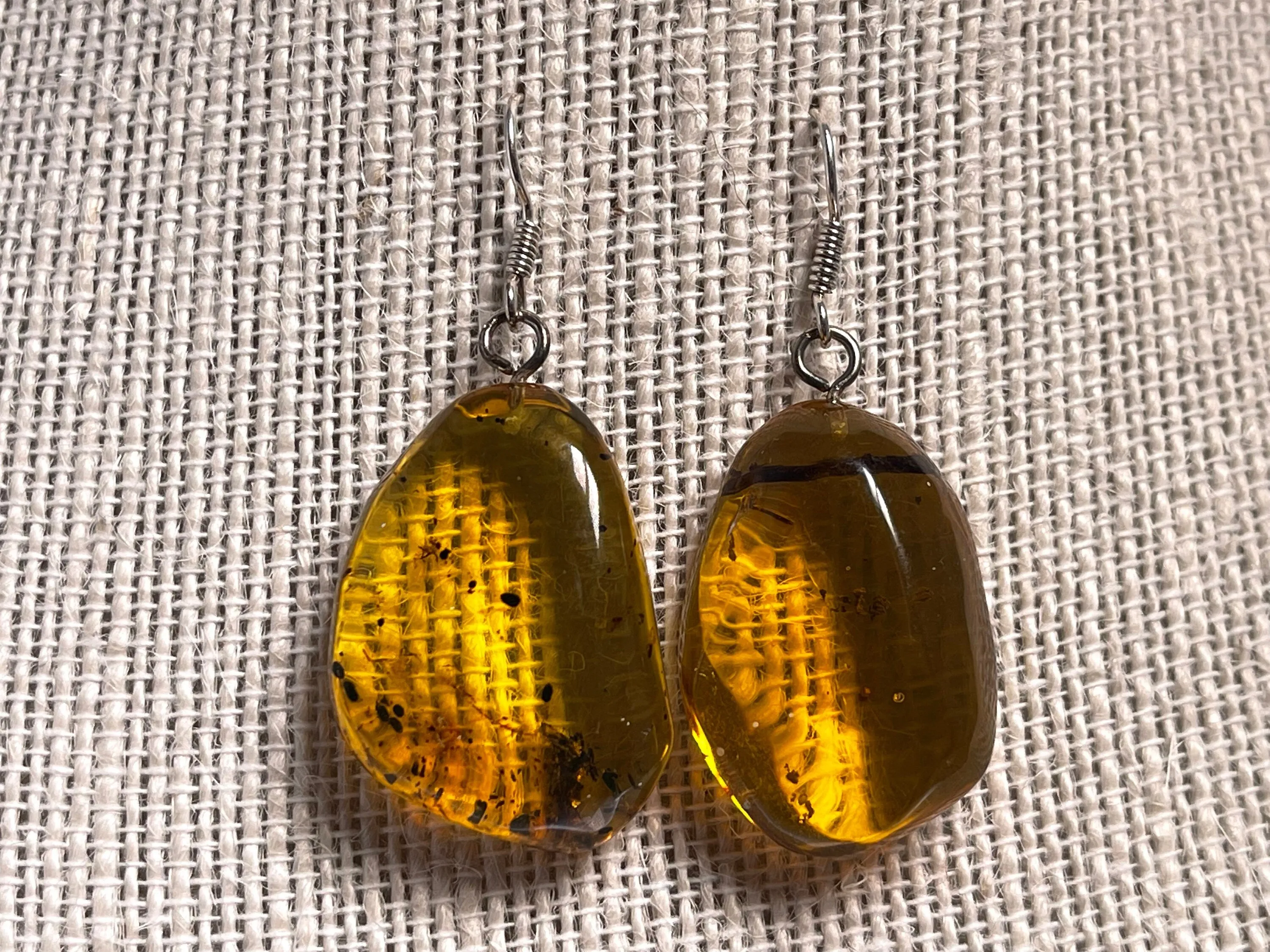 AMBER Crystal Earrings - Statement Earrings, Dangle Earrings, Handmade Jewelry, Healing Crystals and Stones, 48404