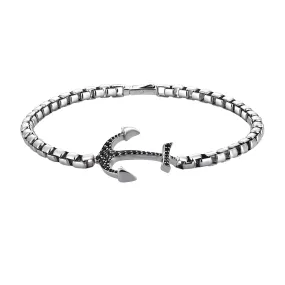 Anchor Box Chain Bracelet