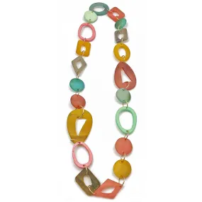 Anju Omala Pleasing Pastels Collection Necklace Links and Brass