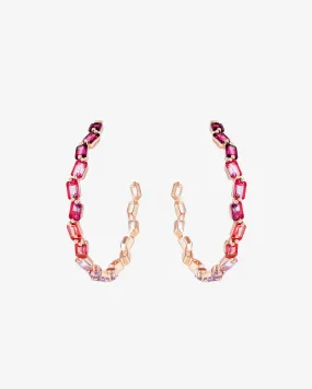 Ann Red Ombre Mega Hoops