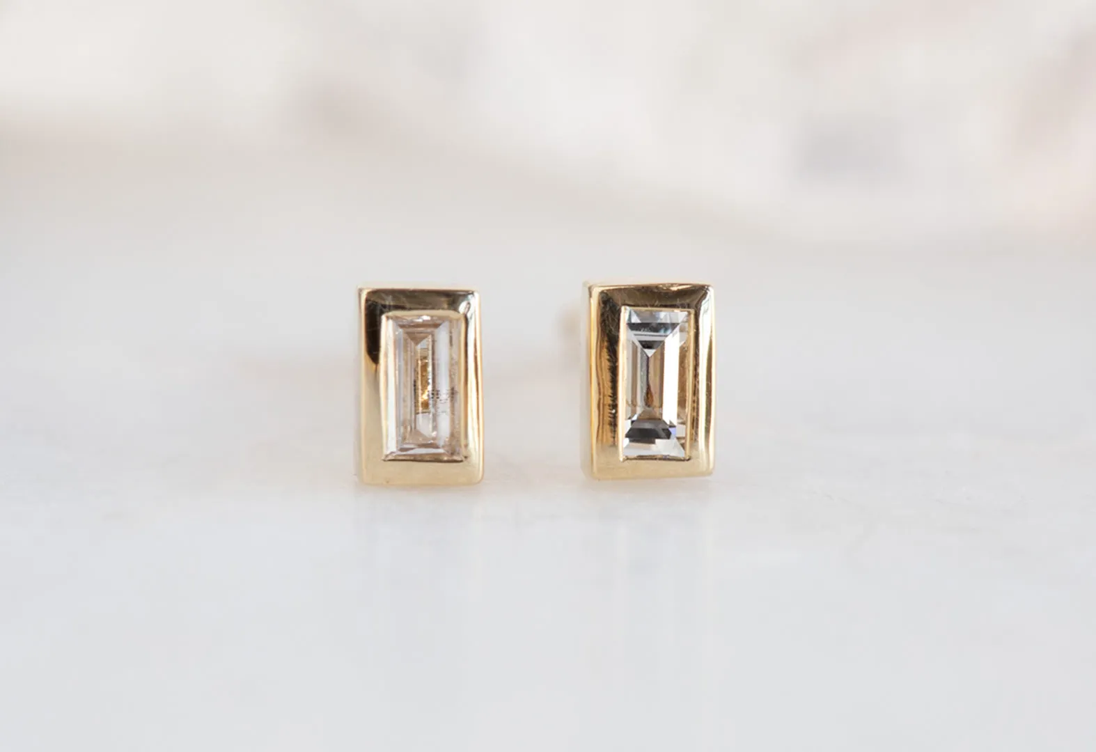 Baguette Stud Earrings