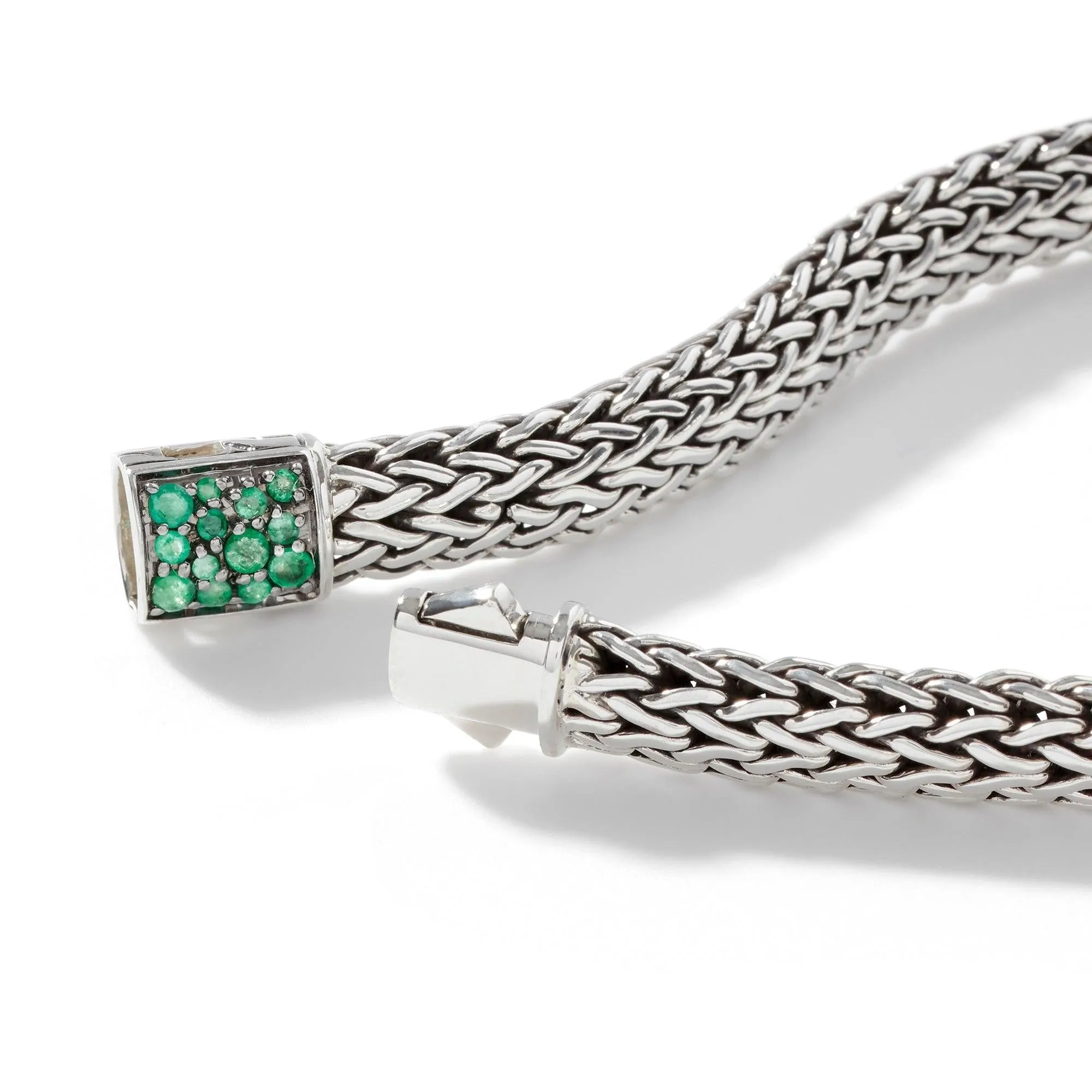 Birthstone Reversible Bracelet - Emerald & Black Sapphire