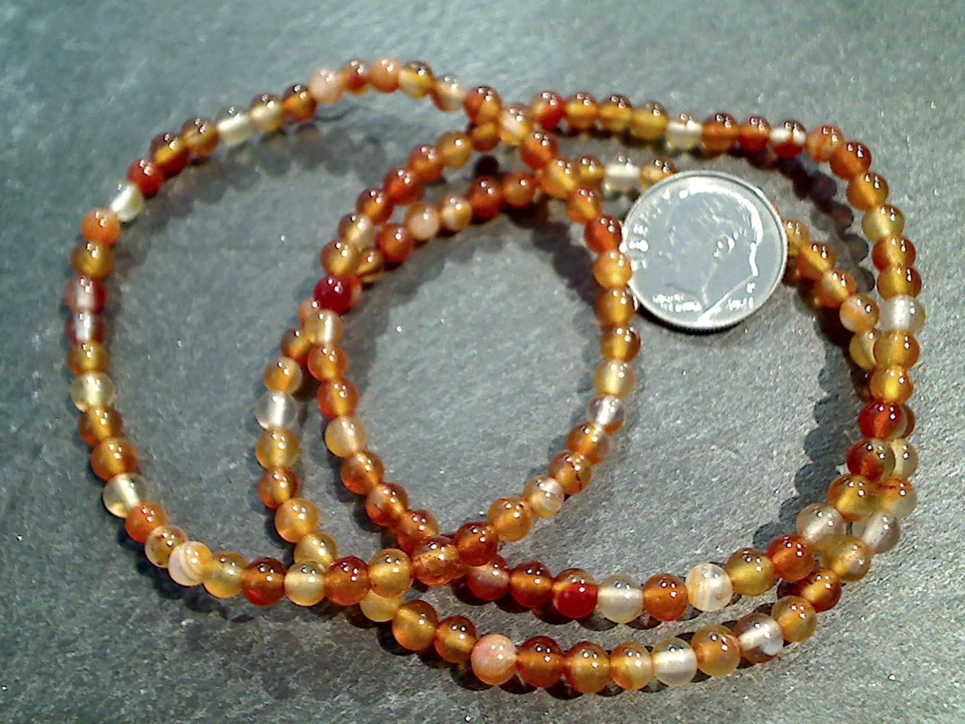 Carnelian 4MM Stretch Bracelet