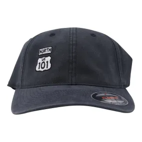 CB 101 North Garment Wash Dad Flex Stretch Hat Black