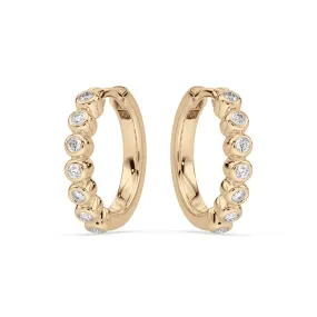 Celebration 9ct Yellow Gold Round Cut 0.25 Carat tw Lab Grown Diamonds Earrings