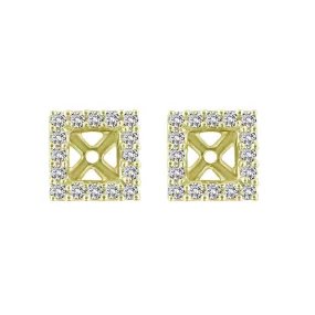 Classic Princess Diamond Stud Jackets 1/6ct