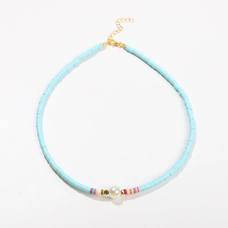 Clavicle Chain Irregular Soft Clay Necklace Female Accessories