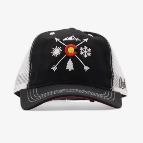 Colorado Arrows Unstructured Curved Snapback Hat