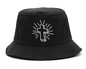 Cross of Praise Chest God Religious Bucket Hat