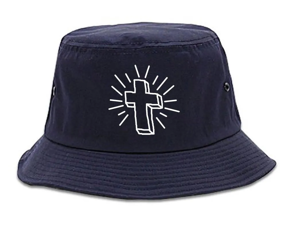 Cross of Praise Chest God Religious Bucket Hat