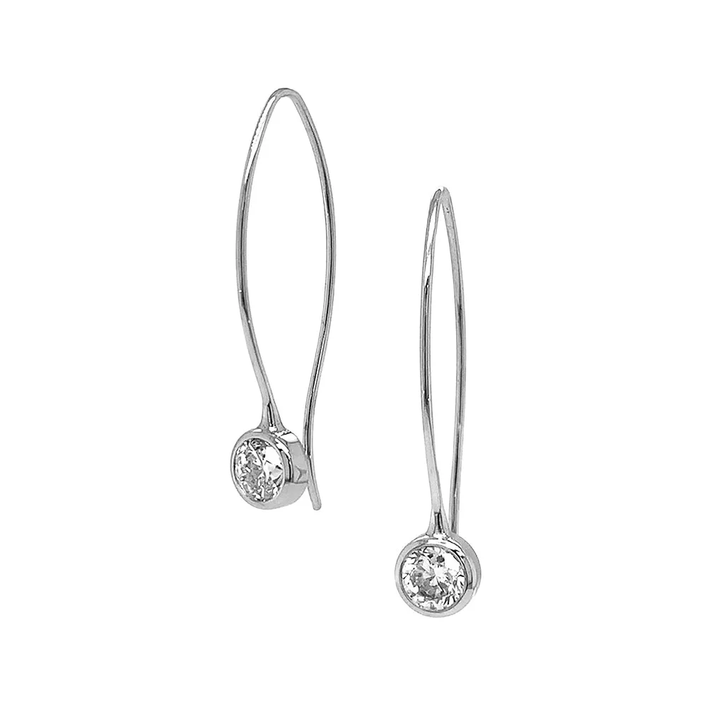 Diamond & White Gold Earrings - "White Comets"