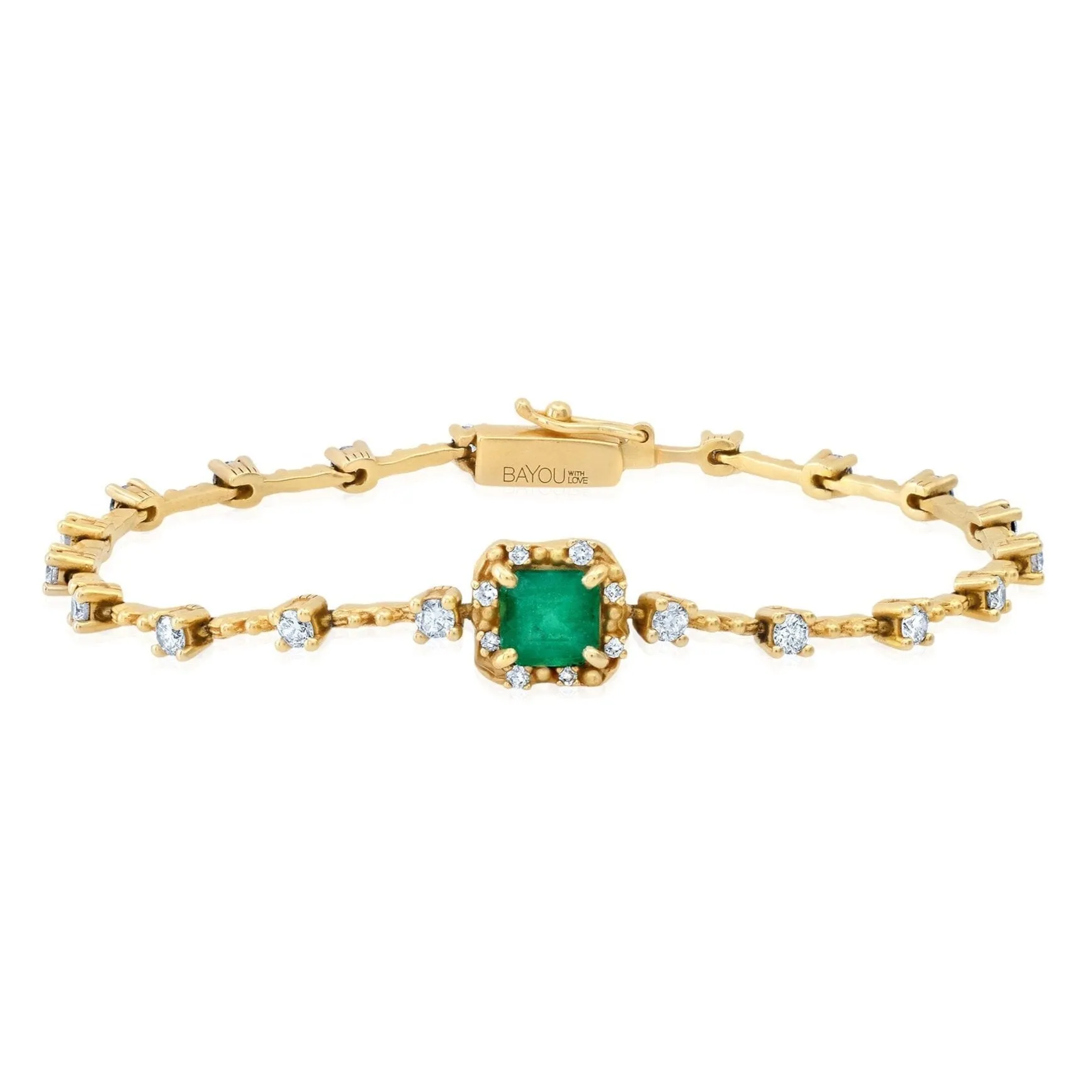 Diamond   Emerald Water Bracelet