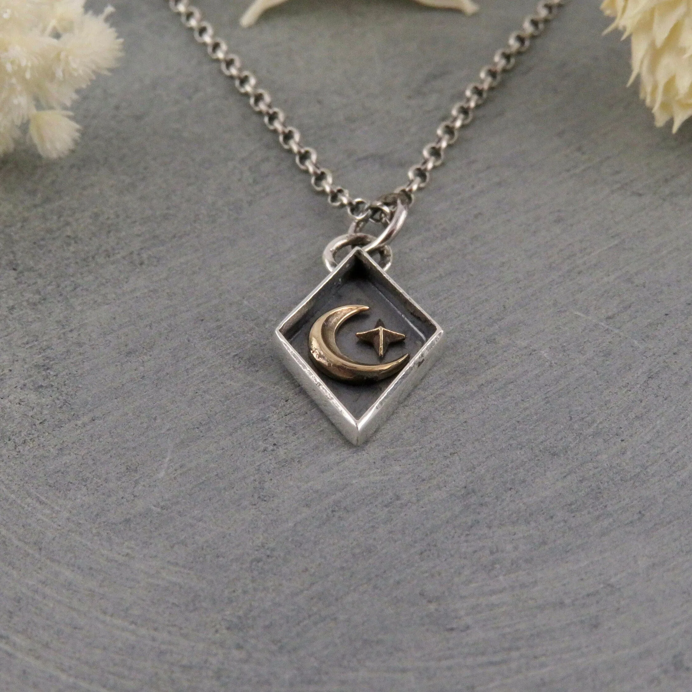 Diamond Shaped Celestial Necklace