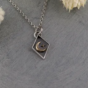 Diamond Shaped Celestial Necklace