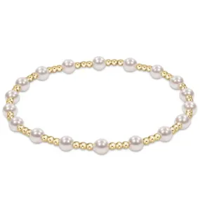 enewton Extends - classic sincerity pattern 4mm bead bracelet - pearl