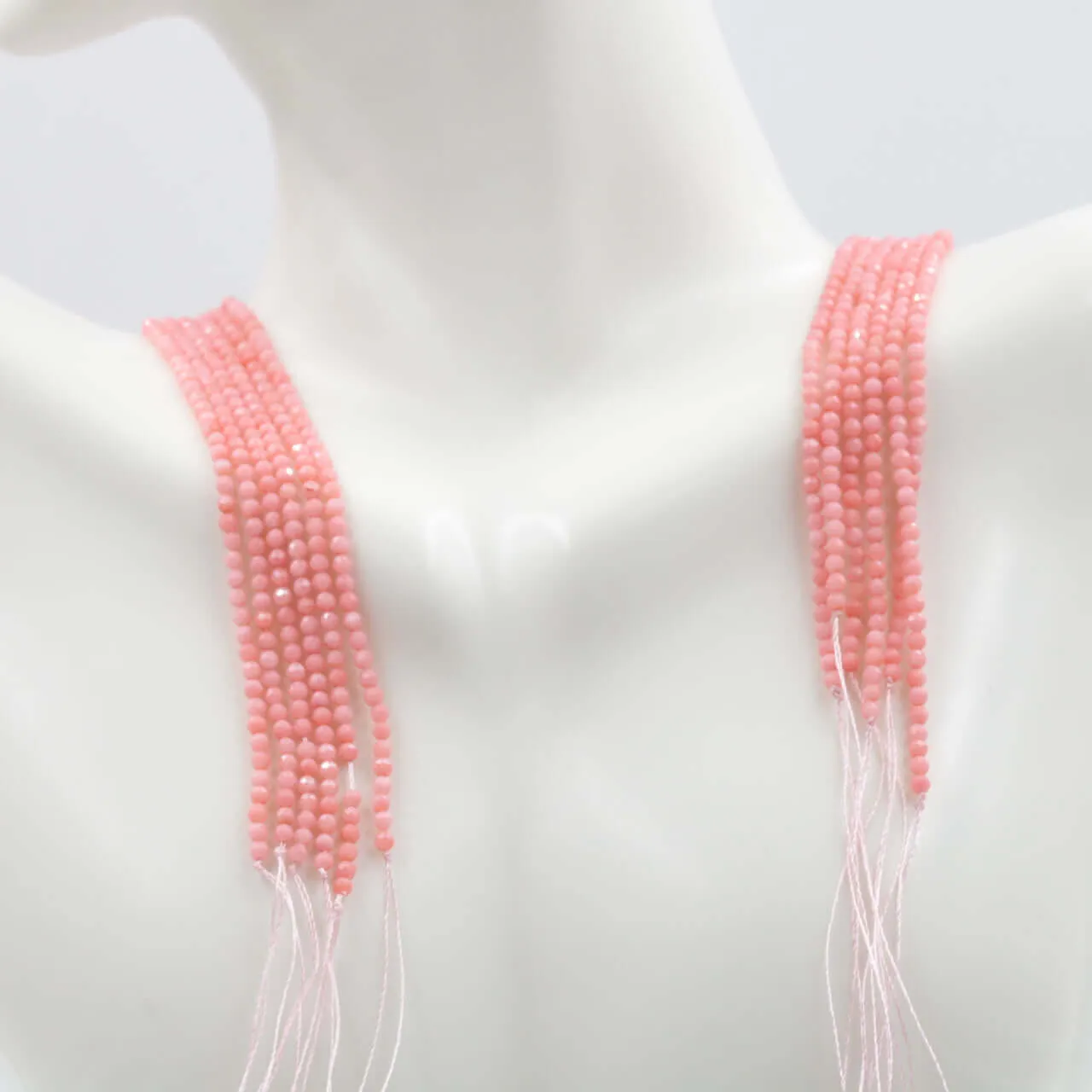 Faceted Pink Coral Strands Natural Coral Beads DIY Red Coral Beads Antique Coral Beads Natural Coral Bead Necklace 15" SKU: 6142618