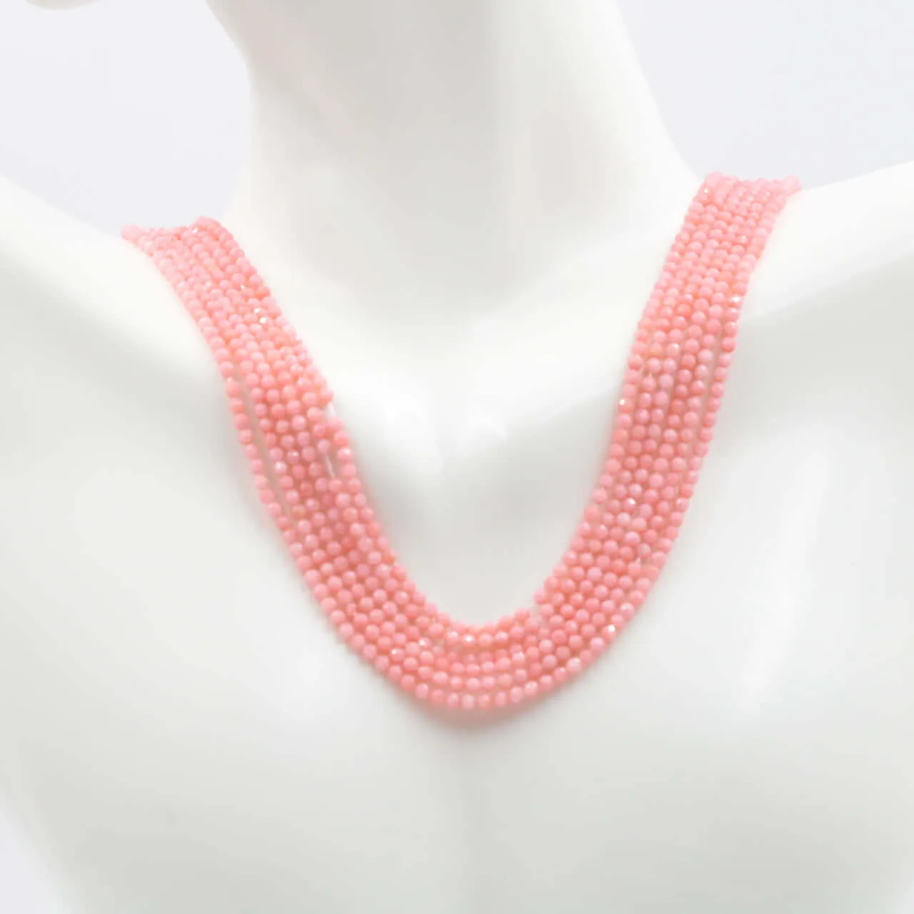 Faceted Pink Coral Strands Natural Coral Beads DIY Red Coral Beads Antique Coral Beads Natural Coral Bead Necklace 15" SKU: 6142618