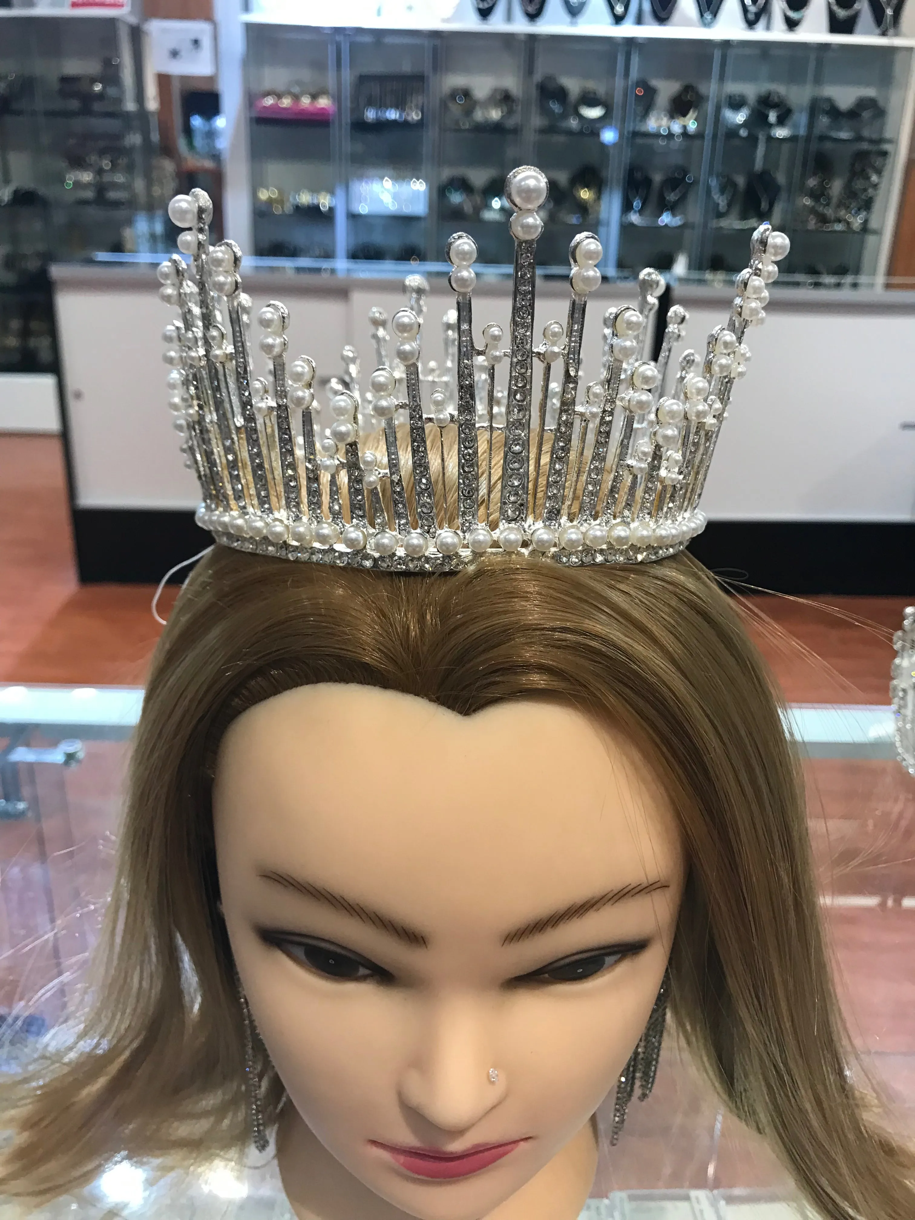 Fashion silver crown