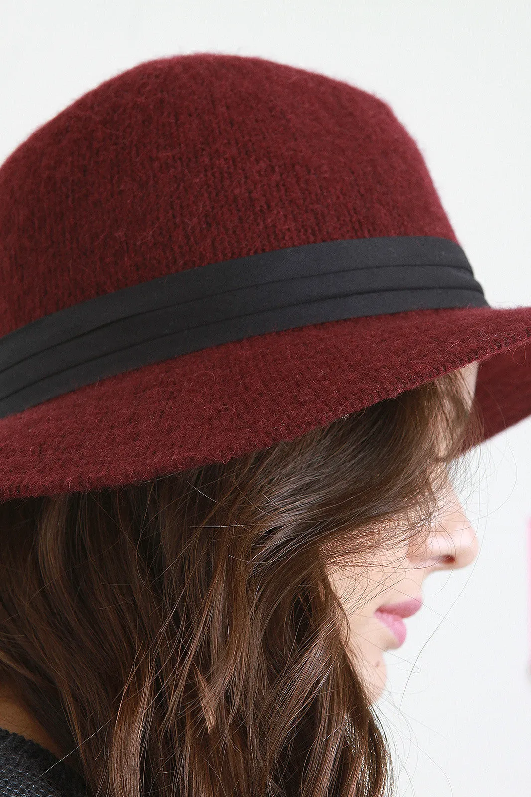 Felted Wool Fedora Hat