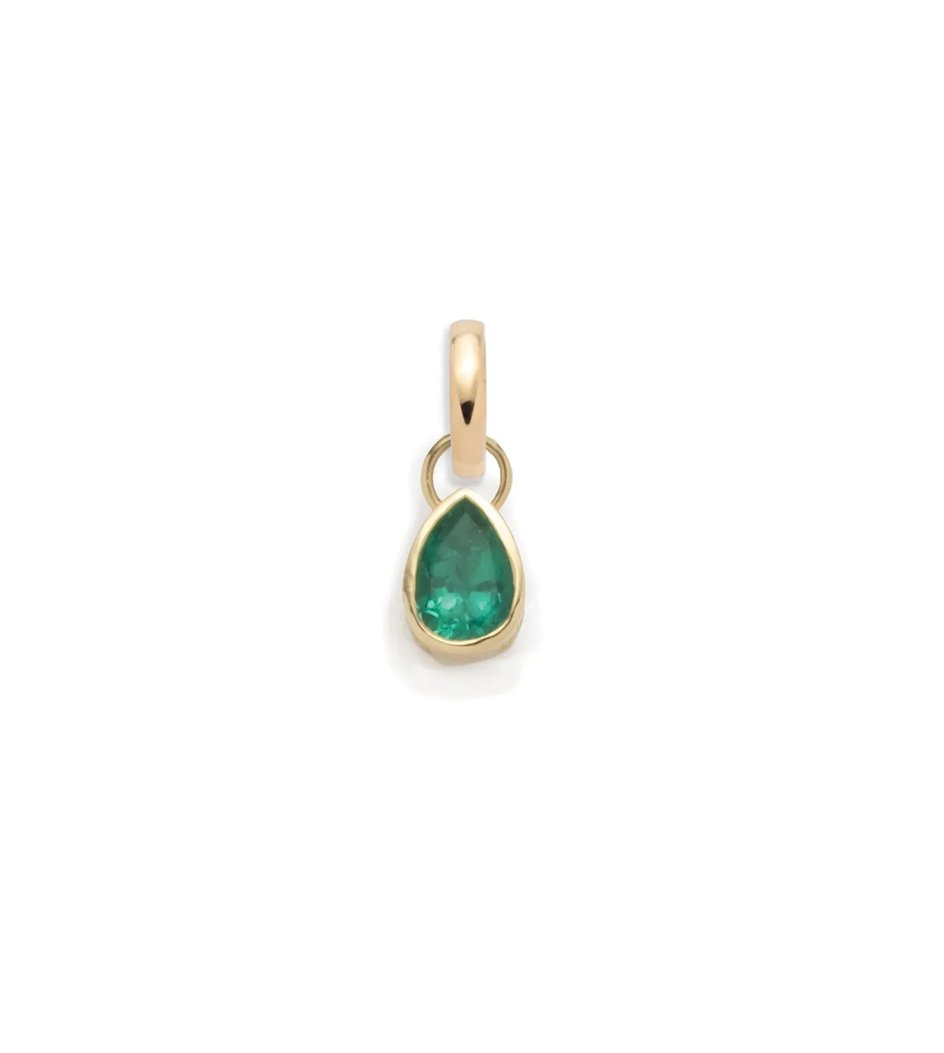 Forever & Always a Pair - Love : 0.8ct Gemstone Pear Pendant with Annex Link