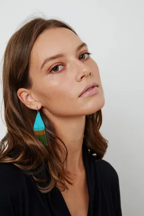 FRANJA BEADED FRINGE EARRINGS BY BLUMA PROJECT