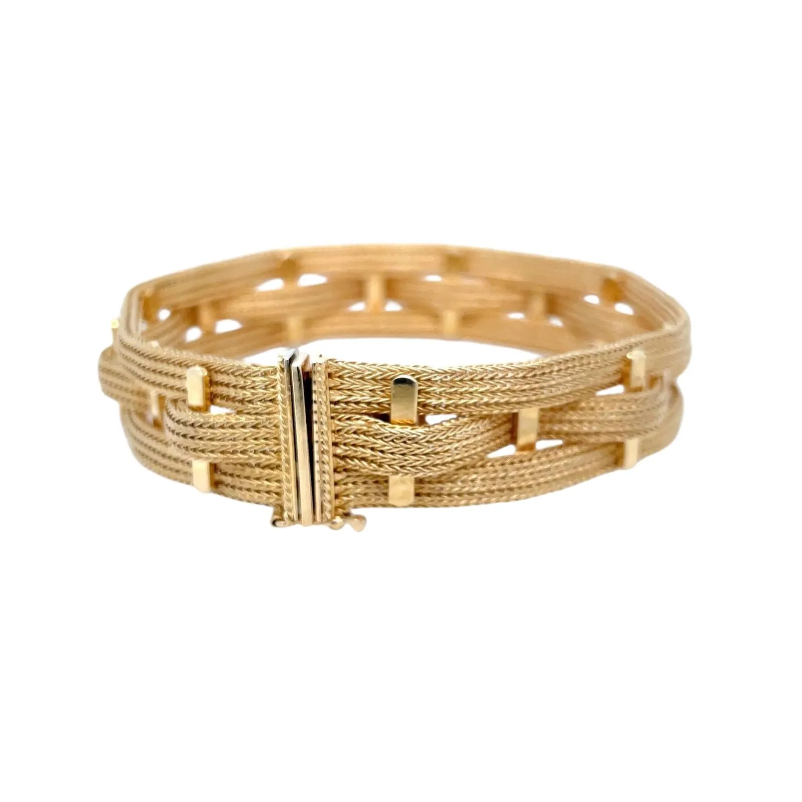 Fratelli Filippini 18K Gold Braided Bracelet