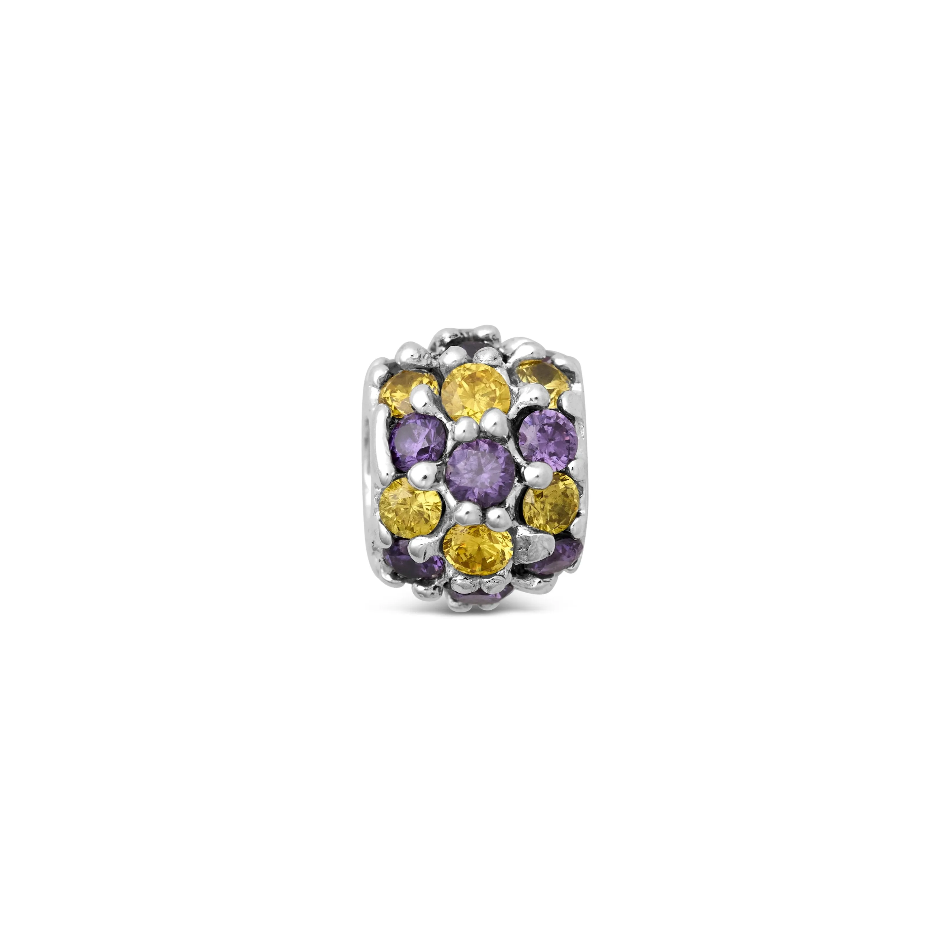 Geaux Purple & Gold Couture Charm