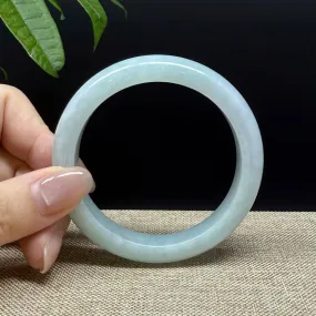 Genuine Burmese Green Jade Jadeite Bangle Bracelet ( 56.4mm )