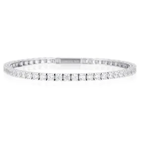 Georgini Sterling Silver 3mm Selena Tennis Bracelet