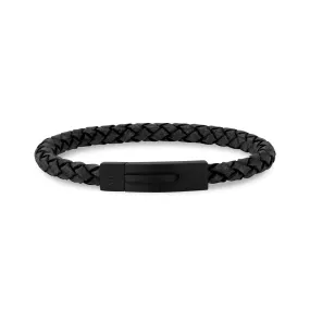 Gray Leather Bracelet | 6MM