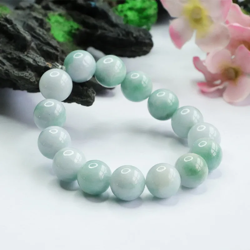 Green Jade Sterling Silver Bracelet from Planderful Collection