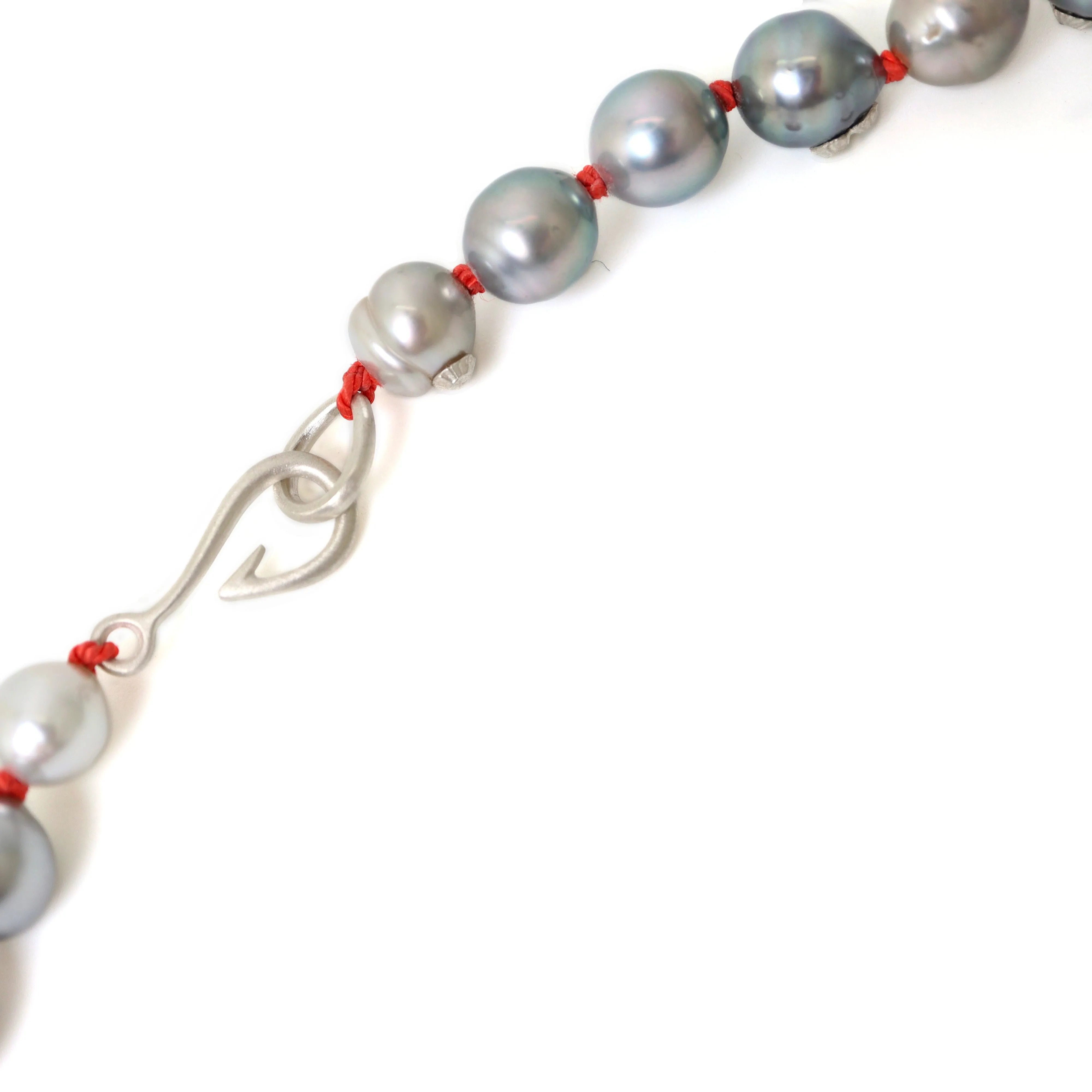 Guanine Tahitian Pearl Ruthie B. Necklace with Barnacles