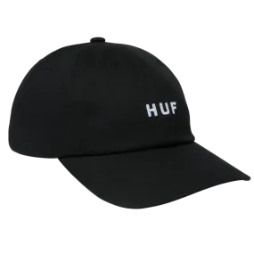 HUF SET OG CV 6 PANEL HAT BLACK