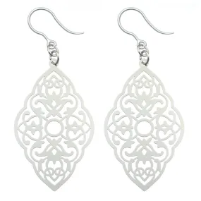 Intricate Diamond Dangles Hypoallergenic Earrings for Sensitive Ears Made with Plastic Posts