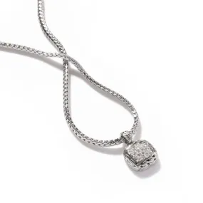 John Hardy Classic Chain Diamond Pavé Pendant Necklace in Sterling Silver