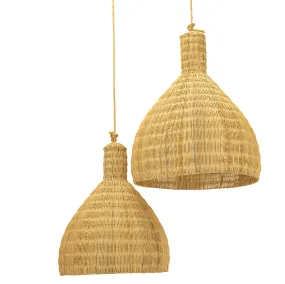 Keeya Rattan Beehive Pendant 60cm diam x 75cm h-Large