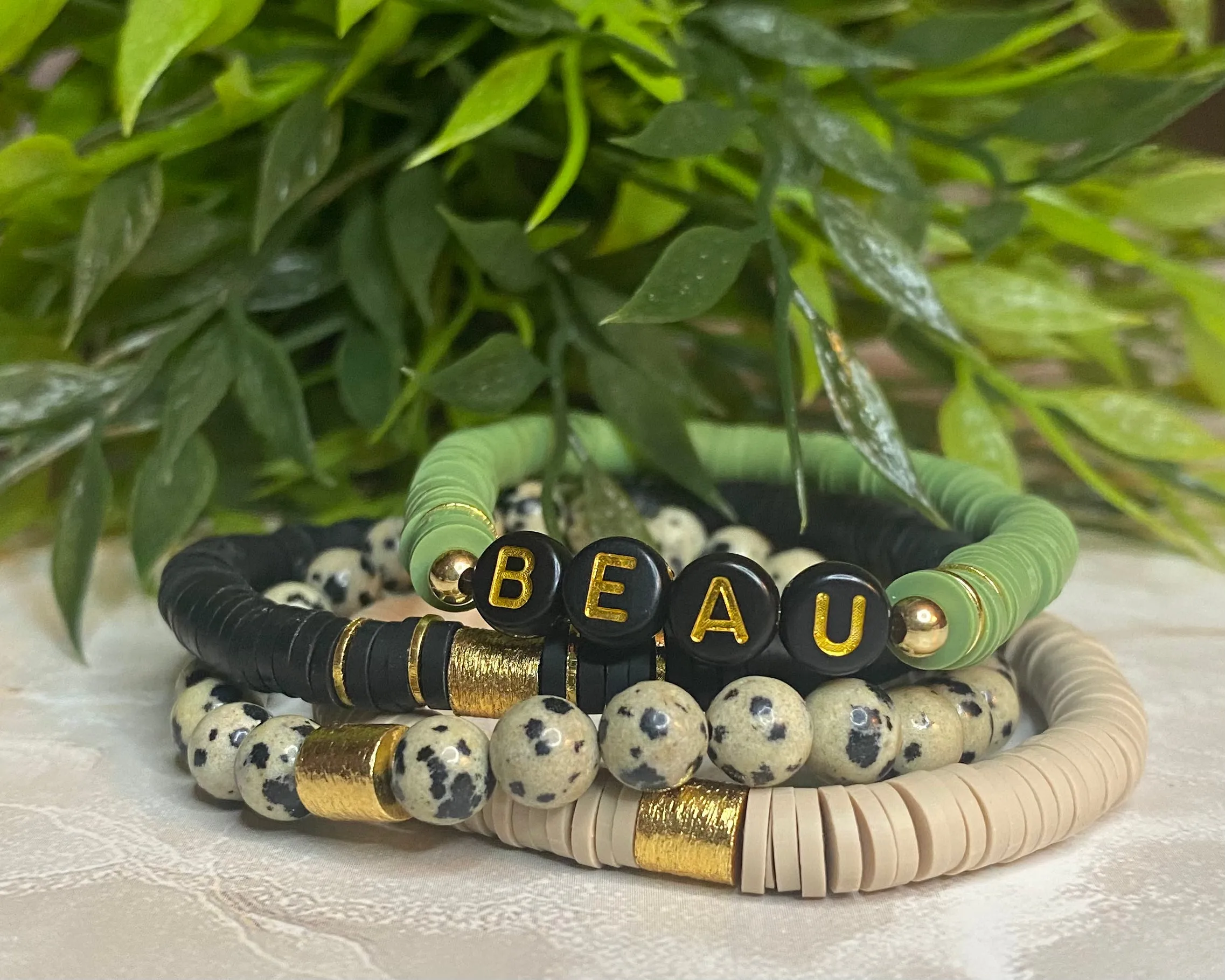 Kelsey - Multi-Colored Heishi Stack Bracelets